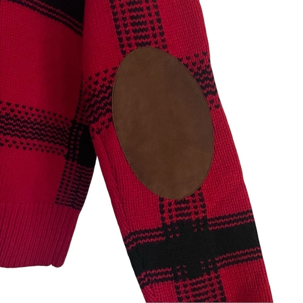 Polo Ralph Lauren Red Wool Blend Yankees Plaid Sweater - Picture 9 of 16